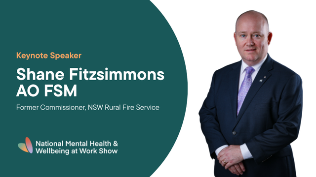 Keynote speaker Shane Fitzsimmons AO FSM, former Commissioner, NSW Rural Fire Service
